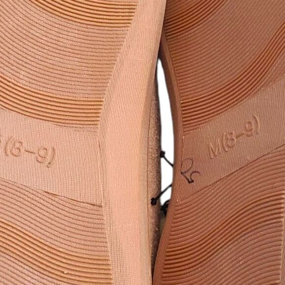 SLIPPER SET Soft Pink Suede Sherpa Faux Fur Lined NEW Sz M‎ (8-9) - Picture 8 of 12